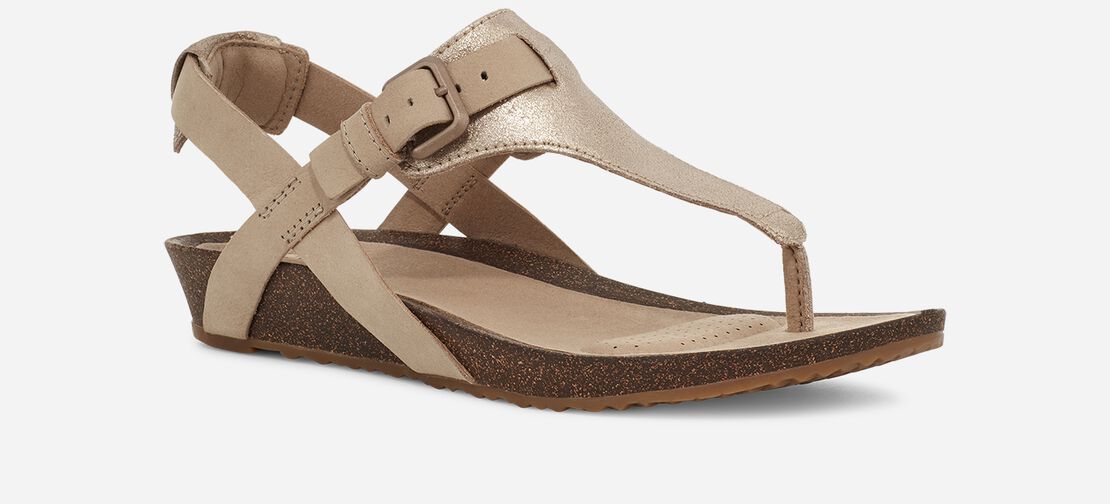 Mahonia 3-Point Metallic Wedge Sandal | Teva®