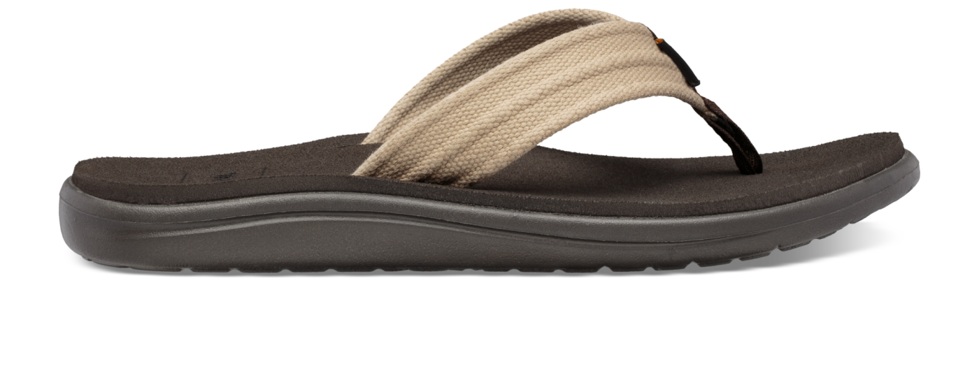 ★送料無料★テバ VOYA CANVAS FLIP STVM2312670-DUN DUNE Teva Sandals Men Voya Canvas Flip Flop in Dune — Cabaline