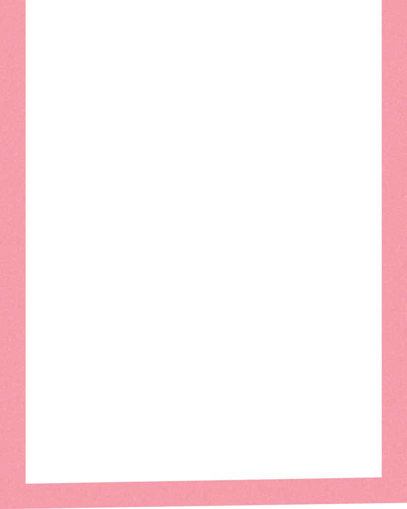 White background with pink border