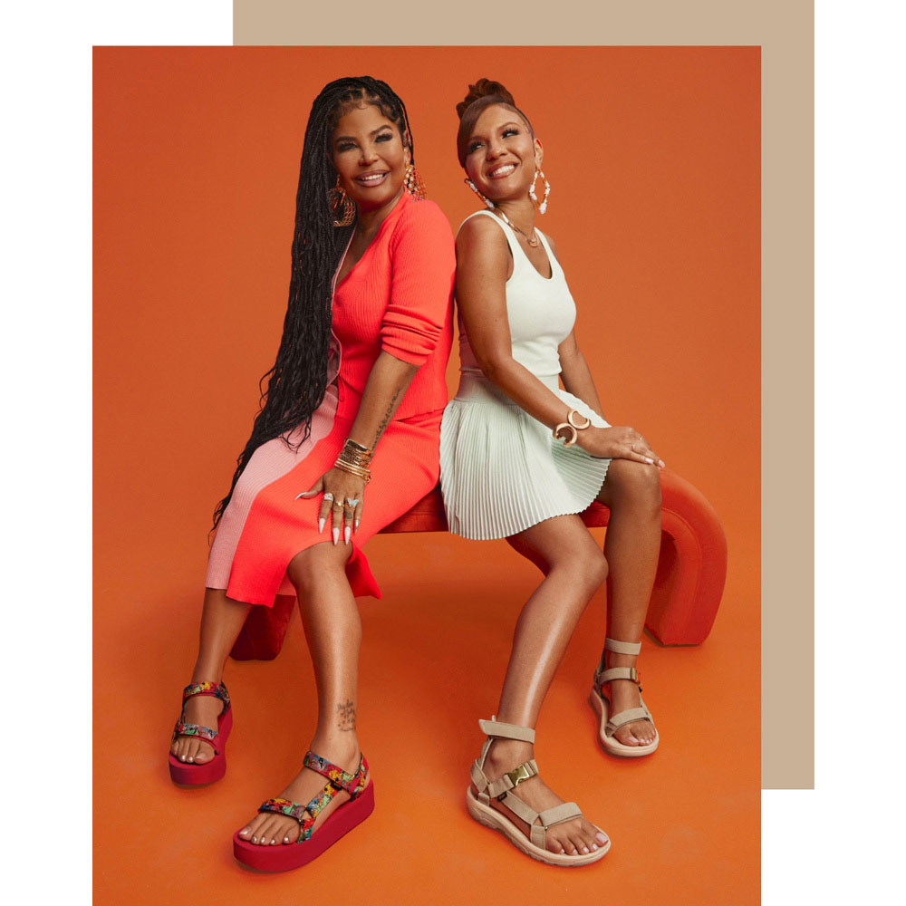 Red teva clearance sandals